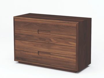 SOSPIRO - Solid wood chest of drawers with integrated handles by Riva 1920 - view 2